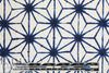 shirting designer Japanese indigo star print cotton poplin 1.25 yds