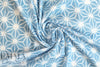 NY designer Japanese dusty blue star print cotton poplin 1 yard