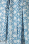 NY designer Japanese dusty blue star print cotton poplin .625 yds