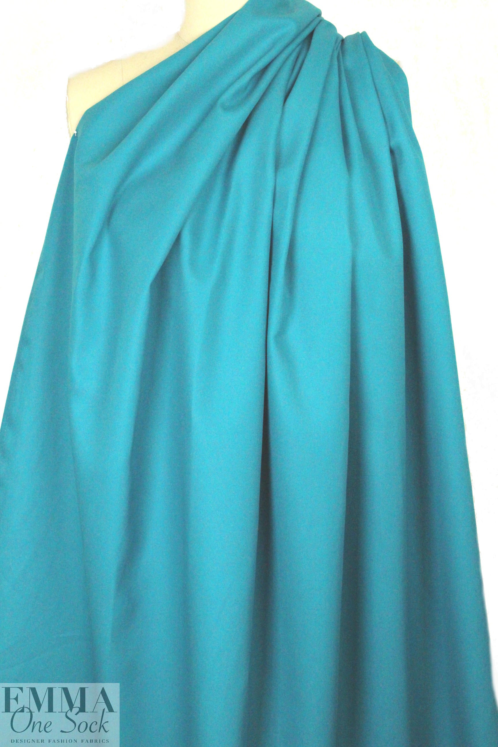 Japanese cotton twill - tealy blue 1.25 yds
