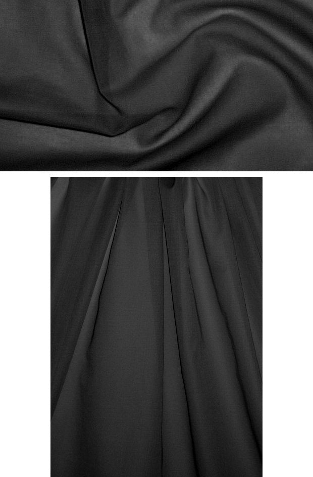 Japanese cotton voile - black 1.375 yd