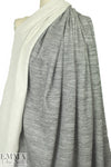 Japanese tweedy sweater knit - salt/pepper