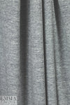 Japanese tweedy french terry sweater knit - med. gray