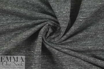 Japanese tweedy french terry sweater knit - dk. gray