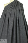 Japanese tweedy french terry sweater knit - dk. gray