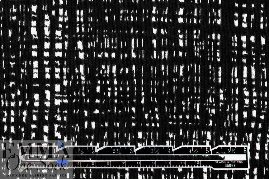 black/white crosshatch doubleknit, Oeko-Tex cert. 1.125 yds