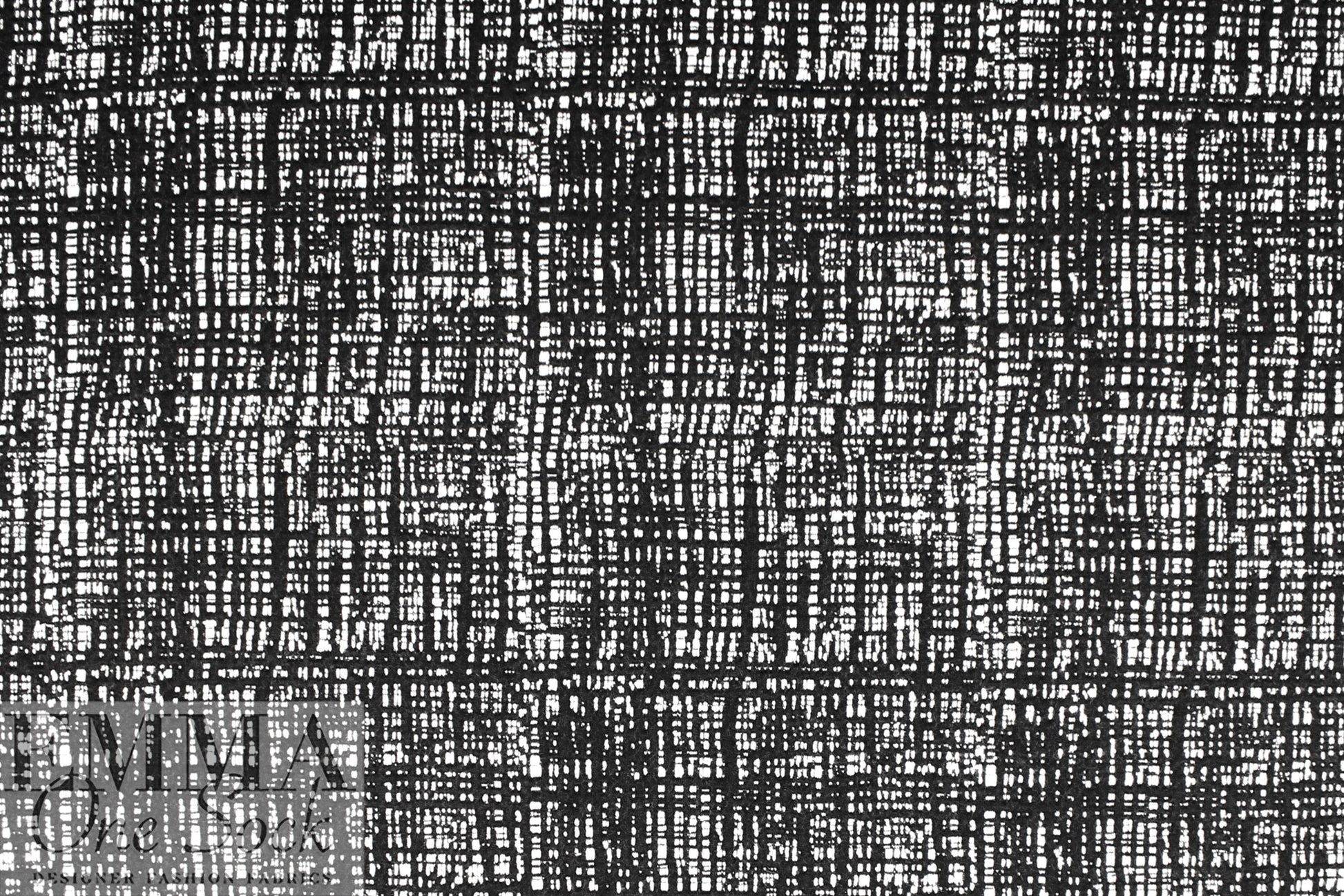 black/white crosshatch doubleknit, Oeko-Tex cert. 1.125 yds