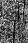 black/white crosshatch doubleknit, Oeko-Tex cert. 1.125 yds