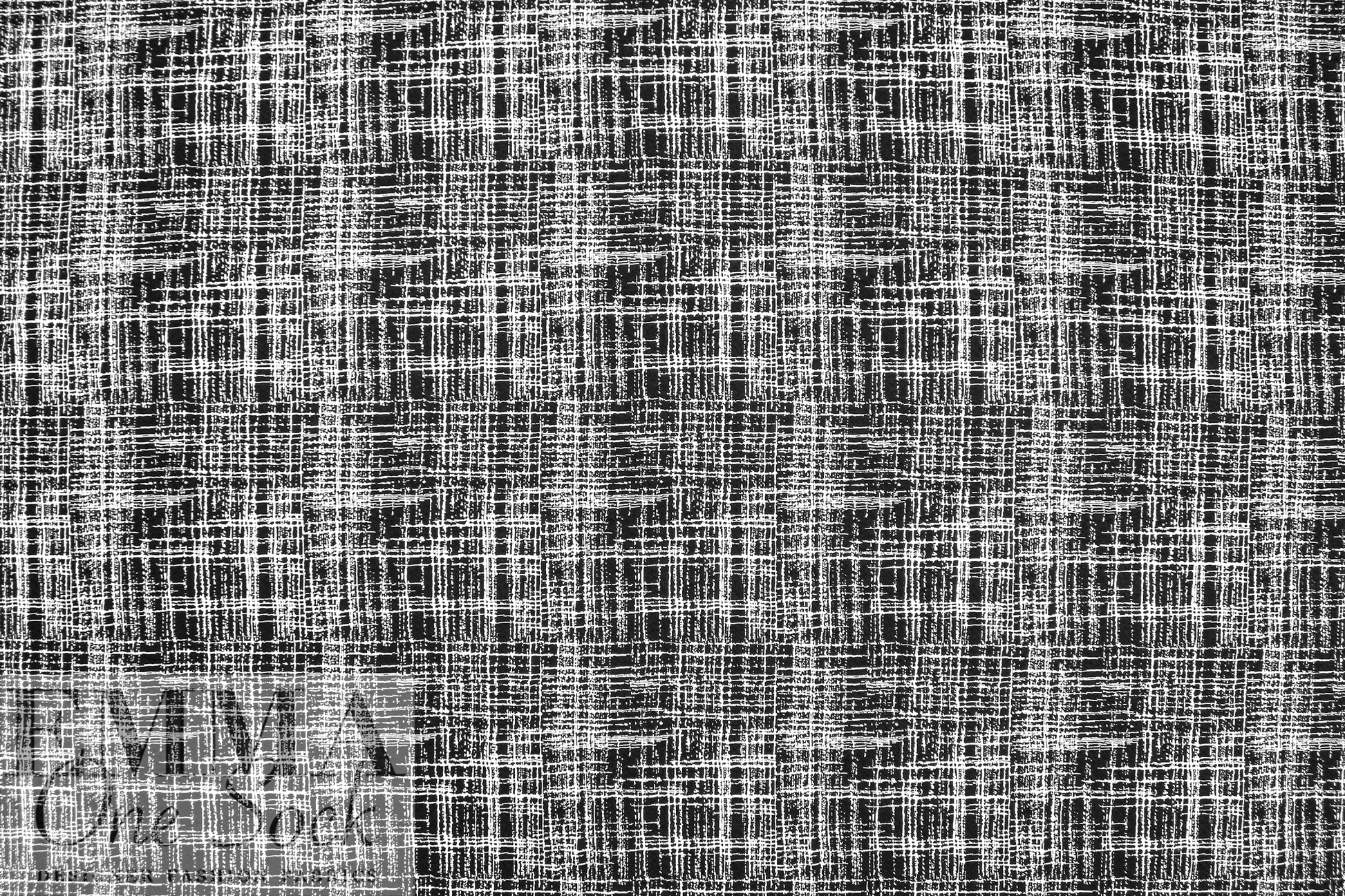 black/white crosshatch doubleknit, Oeko-Tex cert. 2.25 yds