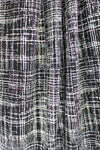 black/white crosshatch doubleknit, Oeko-Tex cert. 1.5 yd