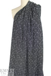 black/white 'dauby dots' doubleknit, Oeko-Tex cert. 2 yd