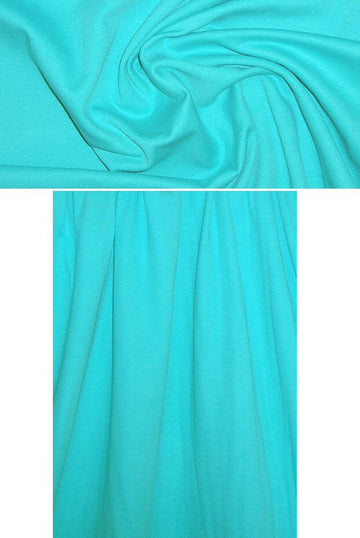 100% organic pima cotton crepe - aqua .95 yds