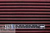piece-dyed viscose/spandex jersey - zinfandel/black stripe 2 yd