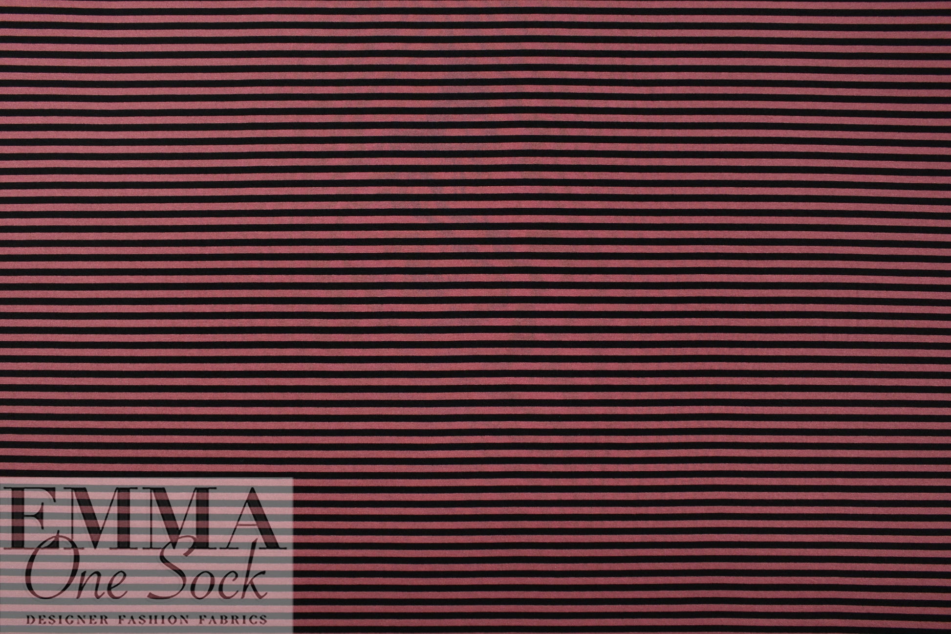 piece-dyed viscose/spandex jersey - zinfandel/black stripe 2 yd