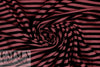 piece-dyed viscose/spandex jersey - zinfandel/black stripe 2 yd