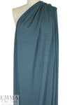 yarn-dyed viscose/spandex jersey - bluestone/black 1.75 yd