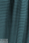 yarn-dyed viscose/spandex jersey - bluestone/black 1.75 yd