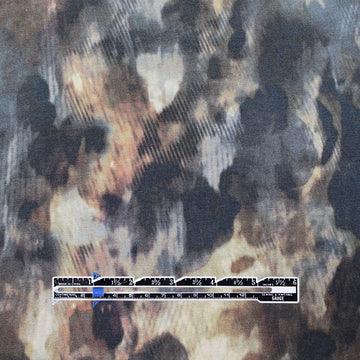 French viscose abstract earthtones jersey 2.5 yds