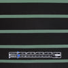 CA designer viscose 4-way stretch jersey - bluestone/black stripe .5 yds