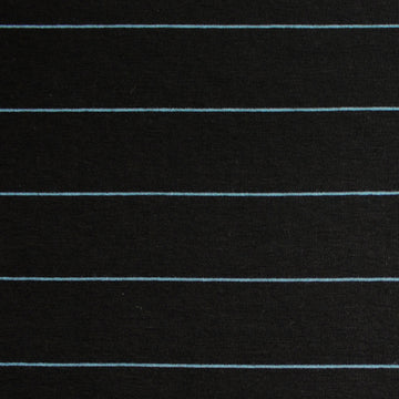 yarn-dyed viscose/spandex jersey - black/bluestone 1.75 yd