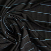 yarn-dyed viscose/spandex jersey - black/bluestone 1.75 yd