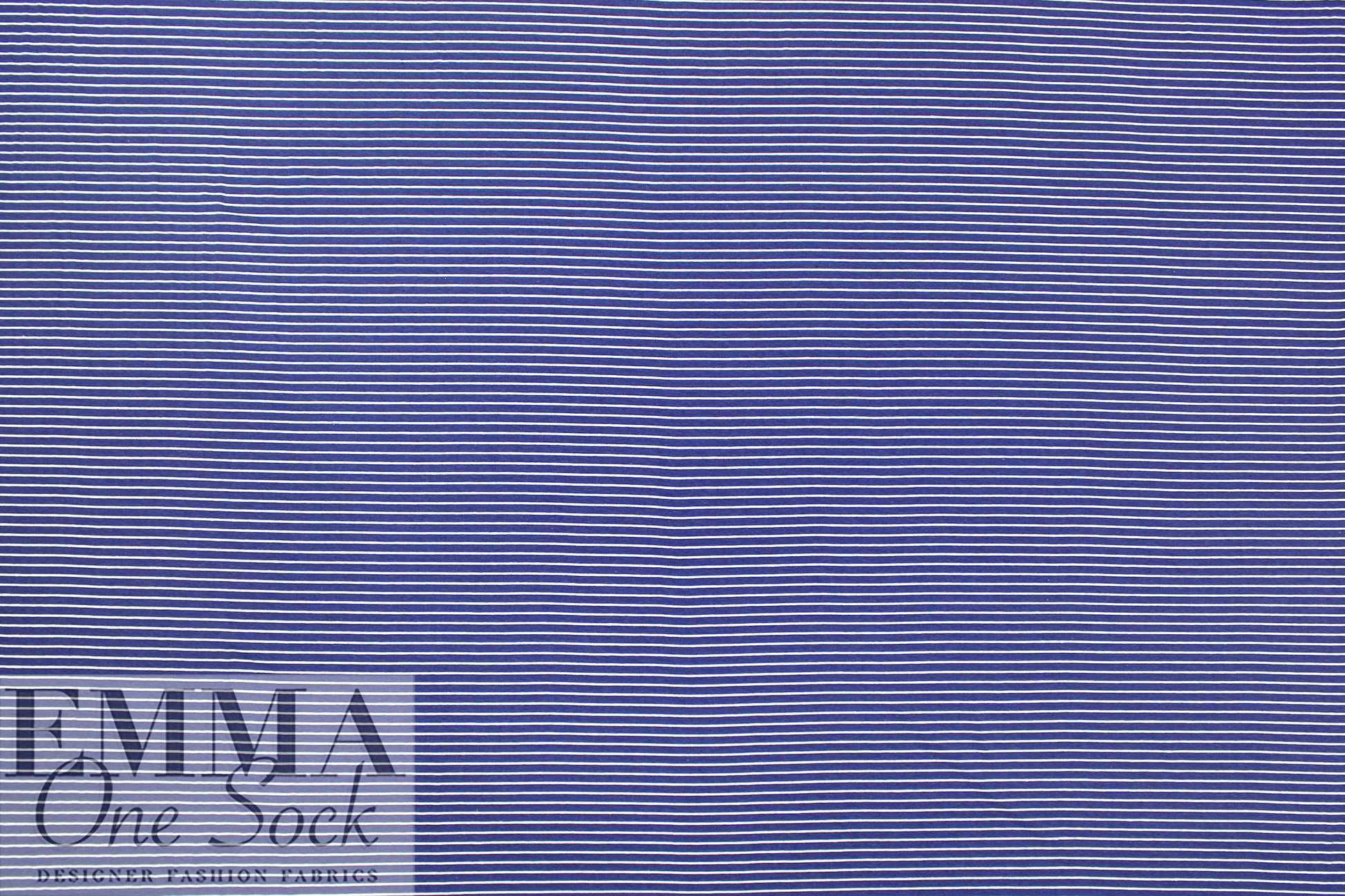 yarn-dyed viscose/spandex jersey - navy/white stripe 2 yd