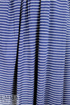 yarn-dyed viscose/spandex jersey - navy/white stripe 2 yd