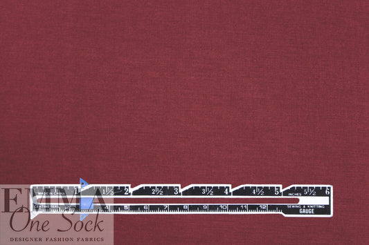 burgundy Oeko-Tex bamboo/spandex 4-way jersey  .75 yds
