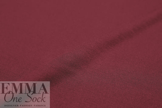 burgundy Oeko-Tex bamboo/spandex 4-way jersey  .75 yds