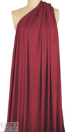 burgundy Oeko-Tex bamboo/spandex 4-way jersey