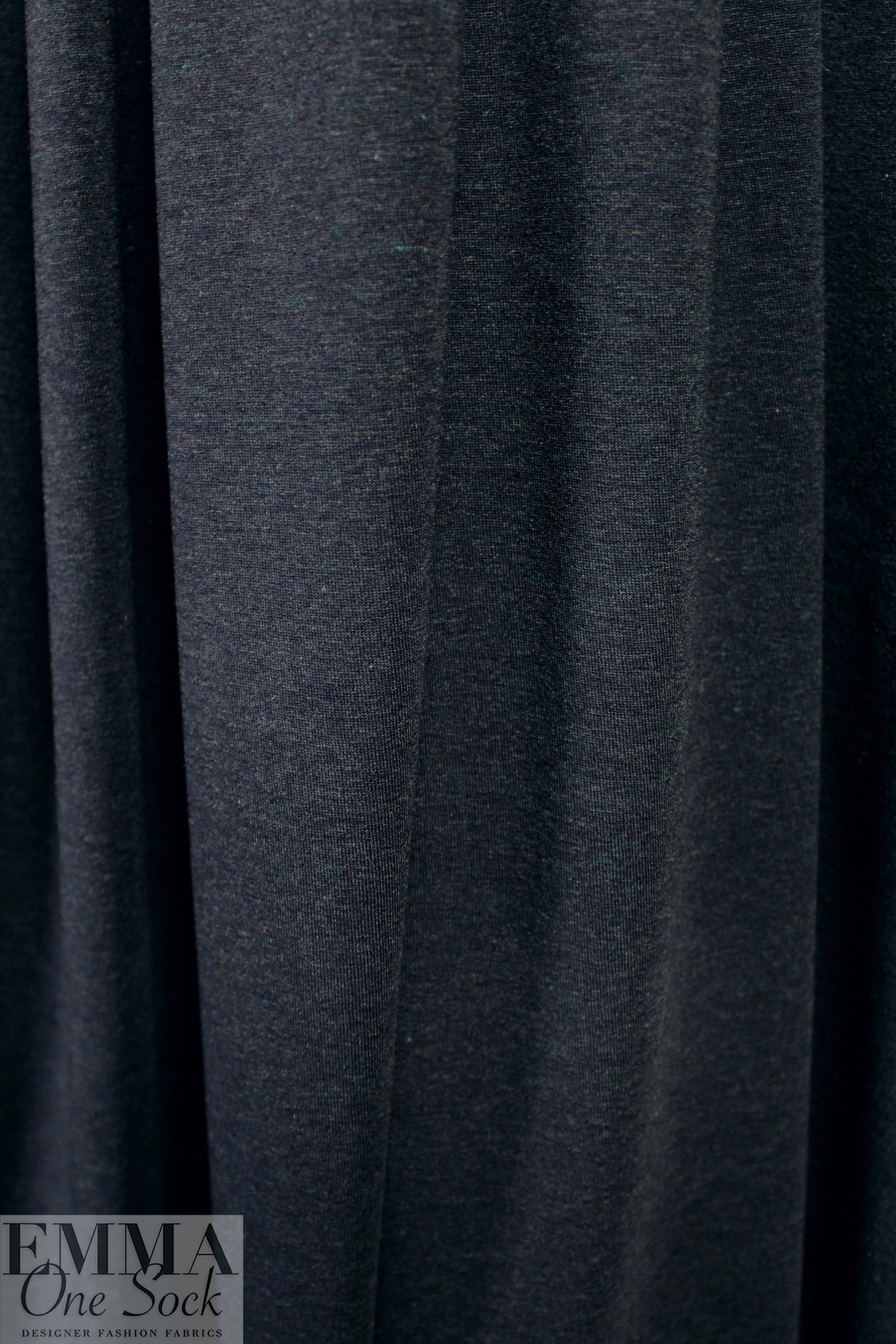navy heather lightweight viscose jersey 4-way 2 yd