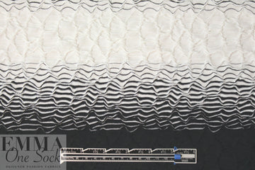 textured yarn-dye knit stripe - black/white 1.75 yd