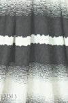 textured yarn-dye knit stripe - black/white