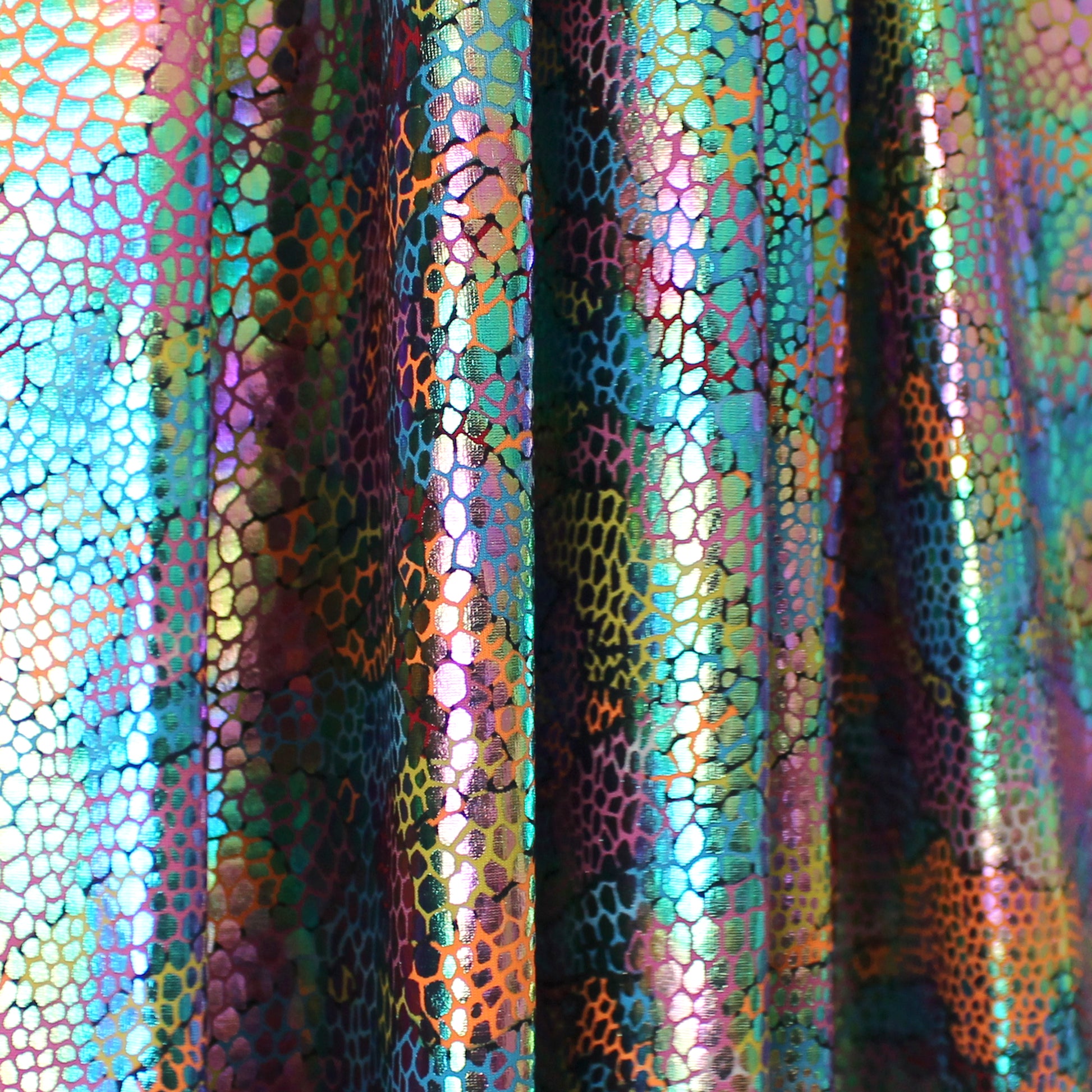 European 'karma chameleon' 4-way iridescent swim knit