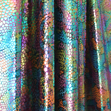 European 'karma chameleon' 4-way iridescent swim knit