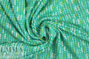 French viscose/lycra knit - jade/lime beads