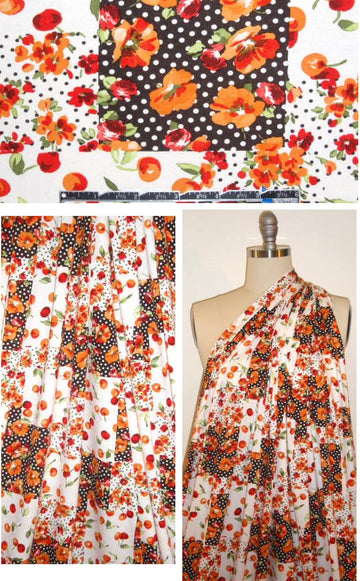 French cherry pickings rayon/lycra knit