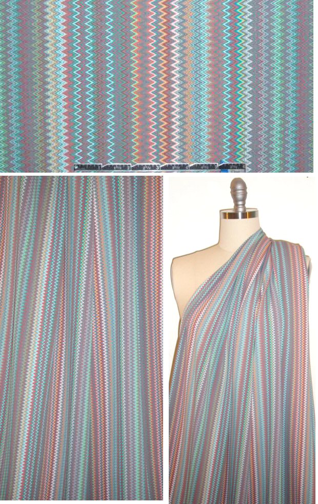 French 'minny ziggy' yarn dye stripe 4-way 3 yds
