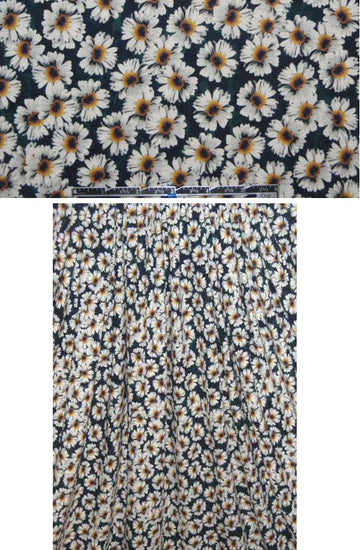 French daisy, daisy rayon/lycra knit 1.75 yd
