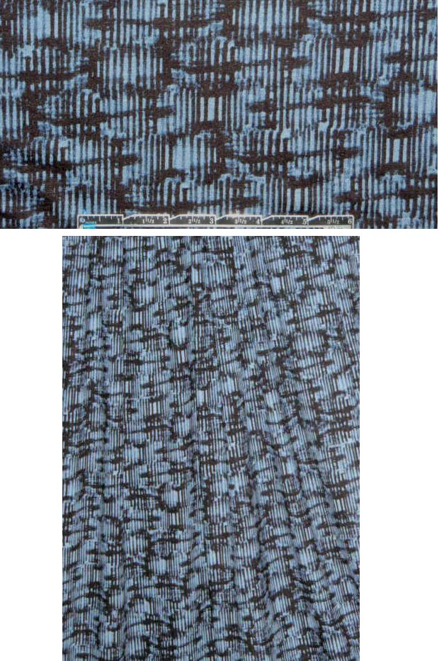French blues crosshatch graphic knit