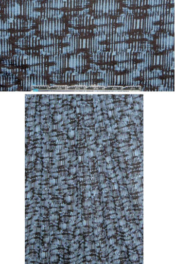 French blues crosshatch graphic knit 1.25 yds