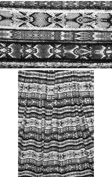 French reptile stripe design rayon/lycra knit