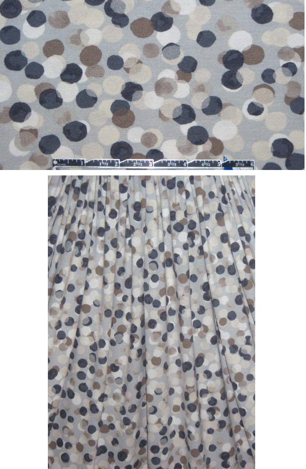 French overlapping discs rayon/lycra knit