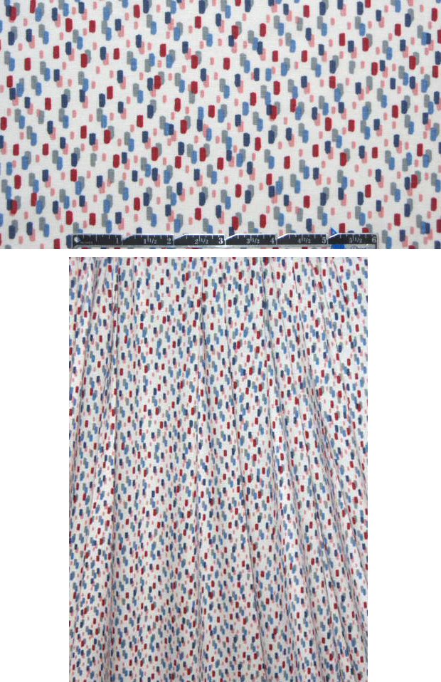 French raining dashes rayon/lycra knit