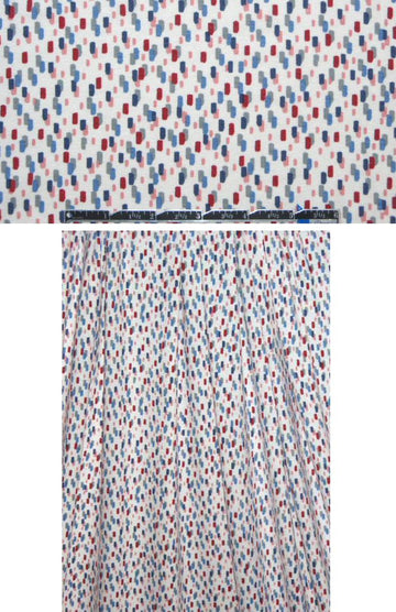 French raining dashes rayon/lycra knit