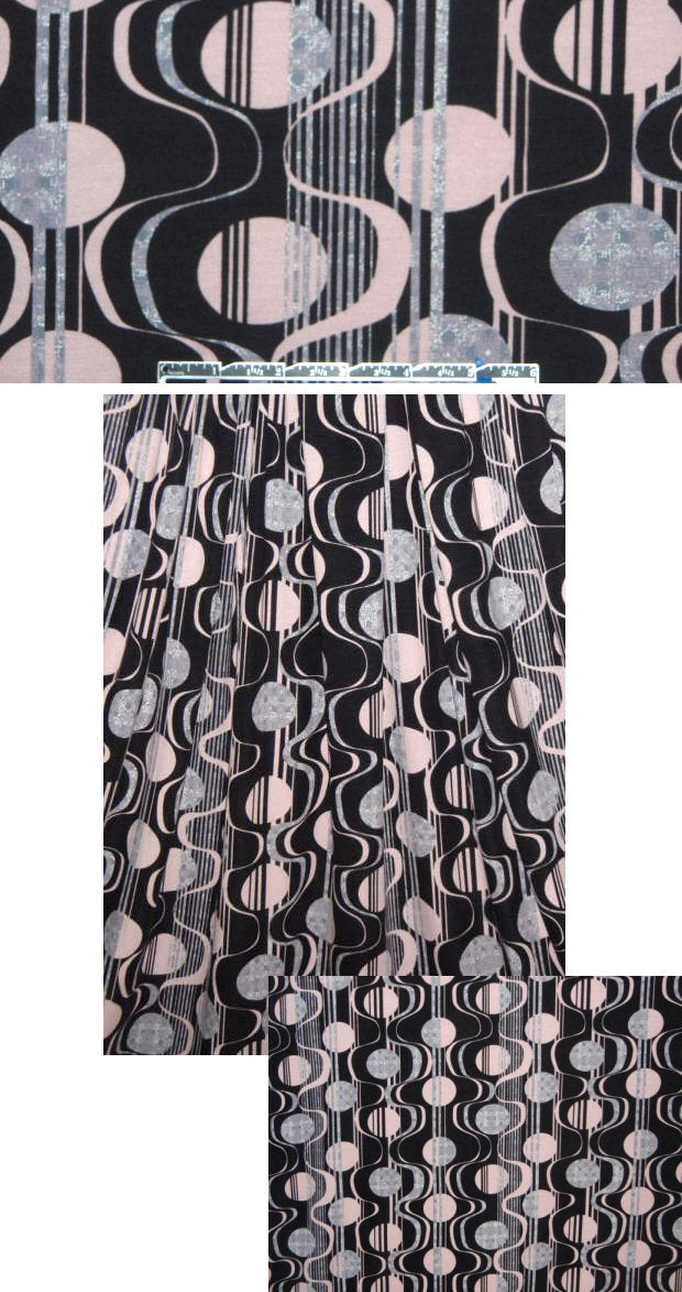 Italian digital serpentine graphic knit - dusty pink & lav 2 yds