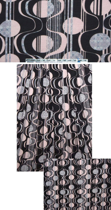 Italian digital serpentine graphic knit - dusty pink & lav 2 yds