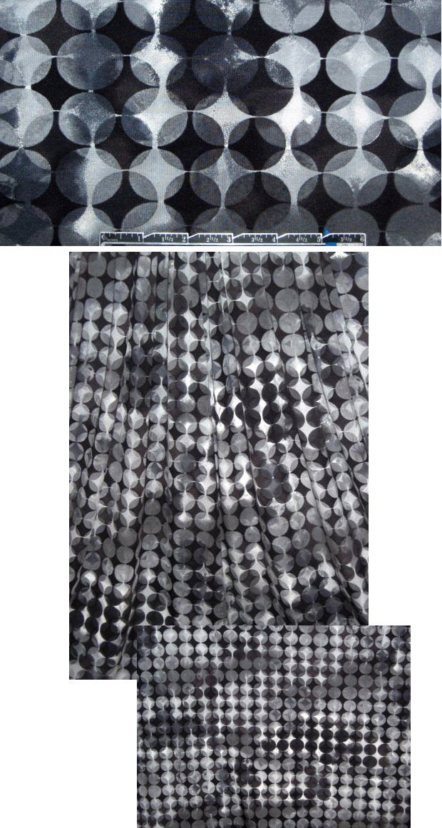 French gray tones graphic rayon/lycra knit