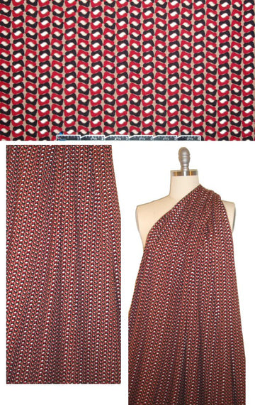 Italian digital rayon/spandex knit - pea pod graphic 1 yard