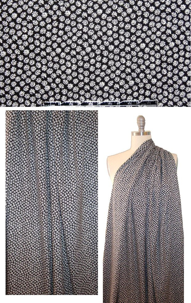 French teeny flowers graphic digital knit